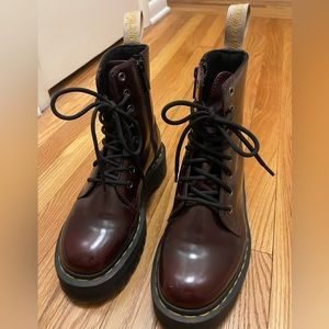 Dr. Martens Vegan Jadon Platform Cherry. Size US 7
